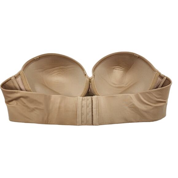 Cacique Nude Tan Strapless Full Coverage Back Closure Underwire Bra Size 42C - Picture 4 of 4